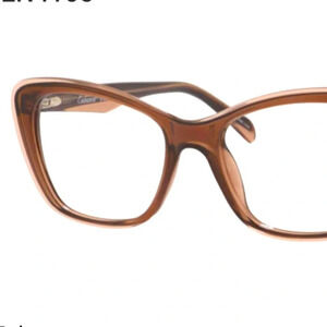 Enhance EN4165 Eyeglasses Fames RX-able. Brown/Crystal NWT